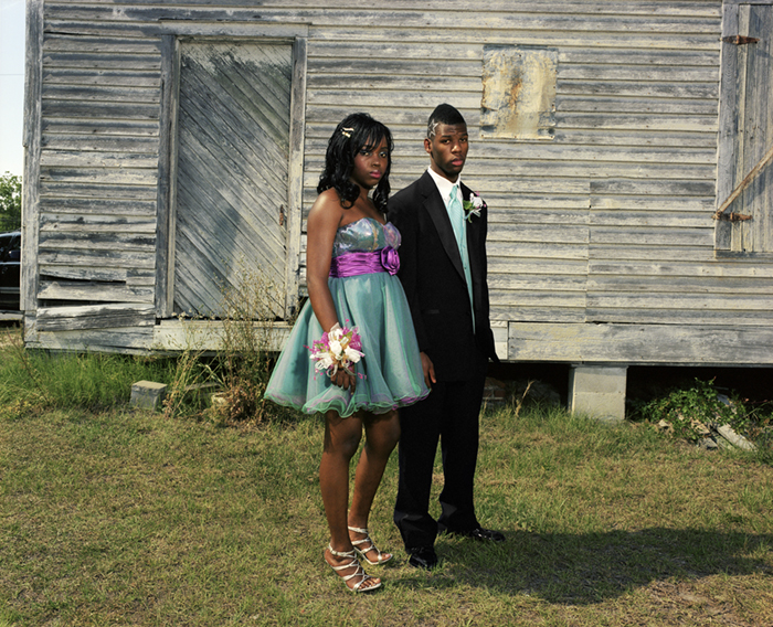 african american couple at prom in the south