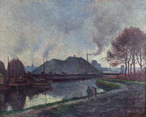 The River Sambre at Charleroi (La Sambre à Charleroi) painting by Maximilien Luce