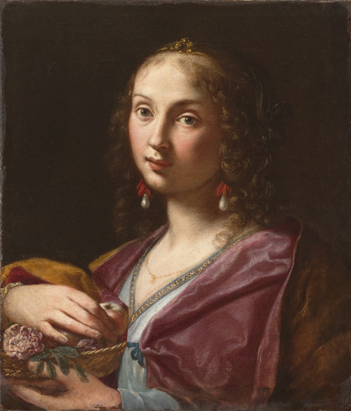 Italian Oil painting of a young woman