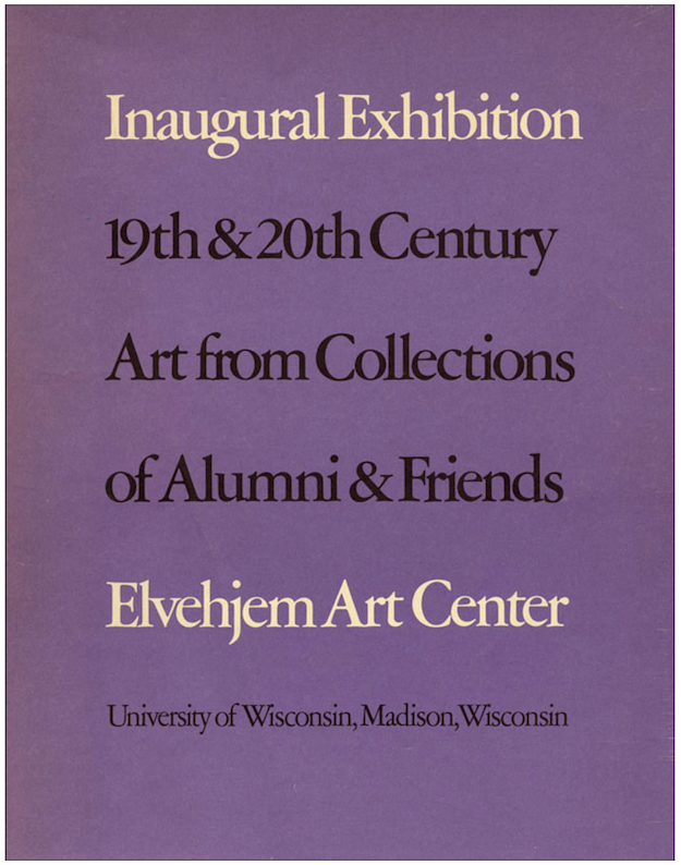 Inaugural Exhibition catalogue