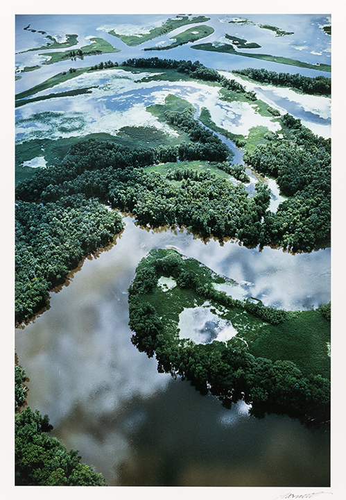 William A. Garnett (American, 1916–2006) "Mississippi River near Prairie du Chien, Wisconsin," 1968, from the portfolio "Color Nature Landscapes I," 1968, Cibachrome, 24 x 20 in. Gift of Dr. Kristaps J. Keggi 1984.186.8