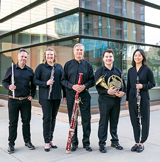members of the Wingra Wind Quntet