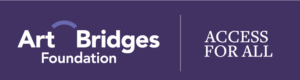 Art Bridges logo on purple background